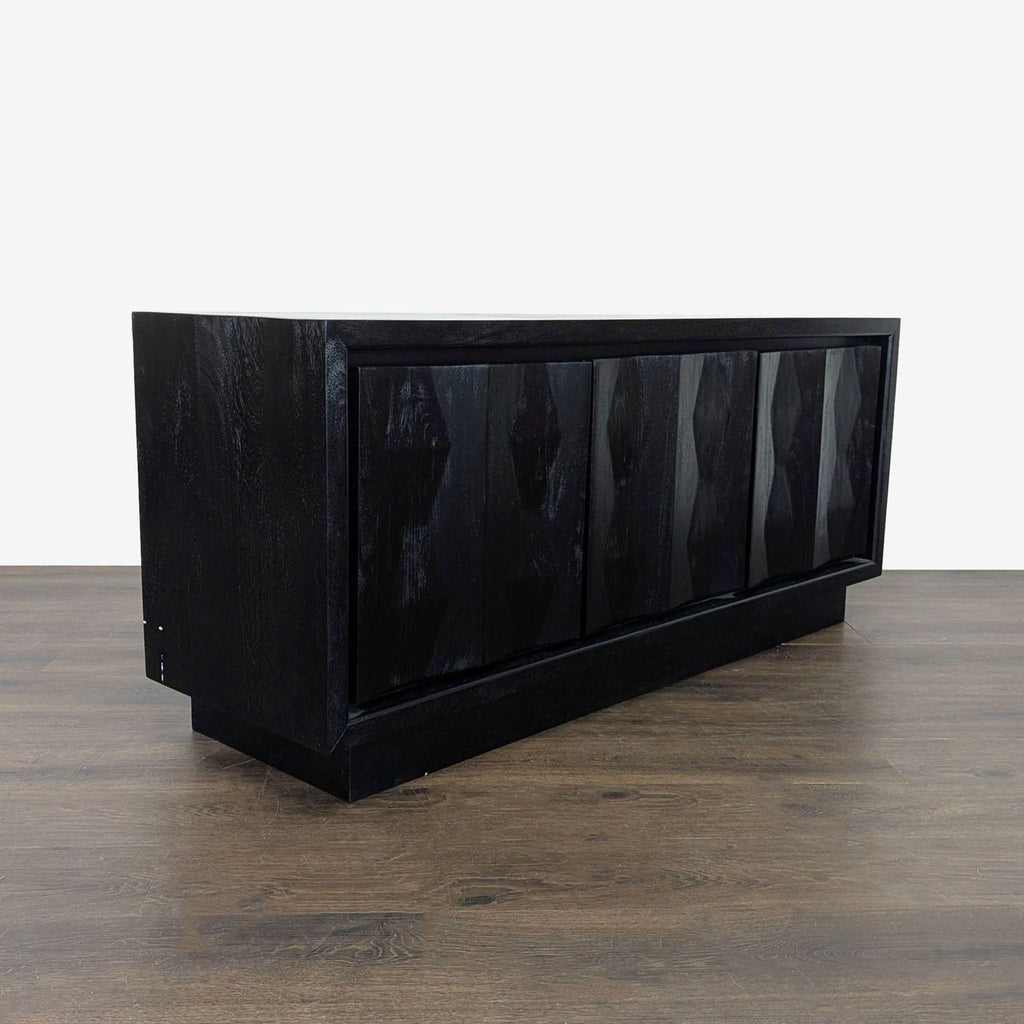 West Elm Carved Pattern Media Unit