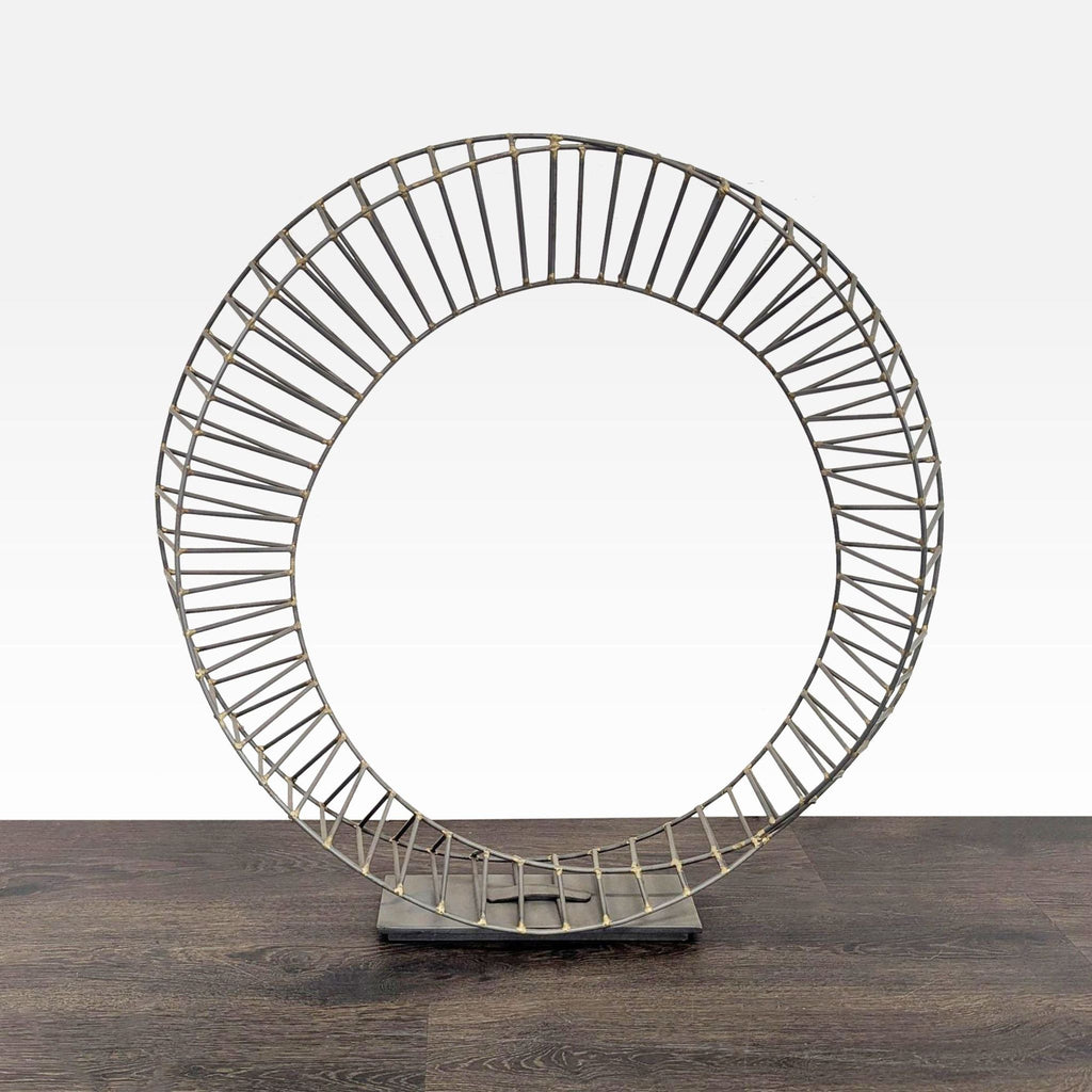 Modern Metal Circular Wire Sculpture for Home or Office Decor - Accepted Offer (28.57% discount)