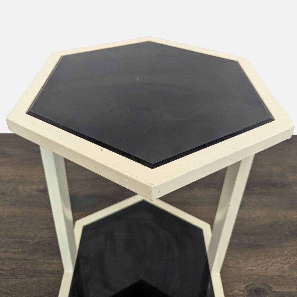 Pair of Nate Berkus Hexigon Side Tables