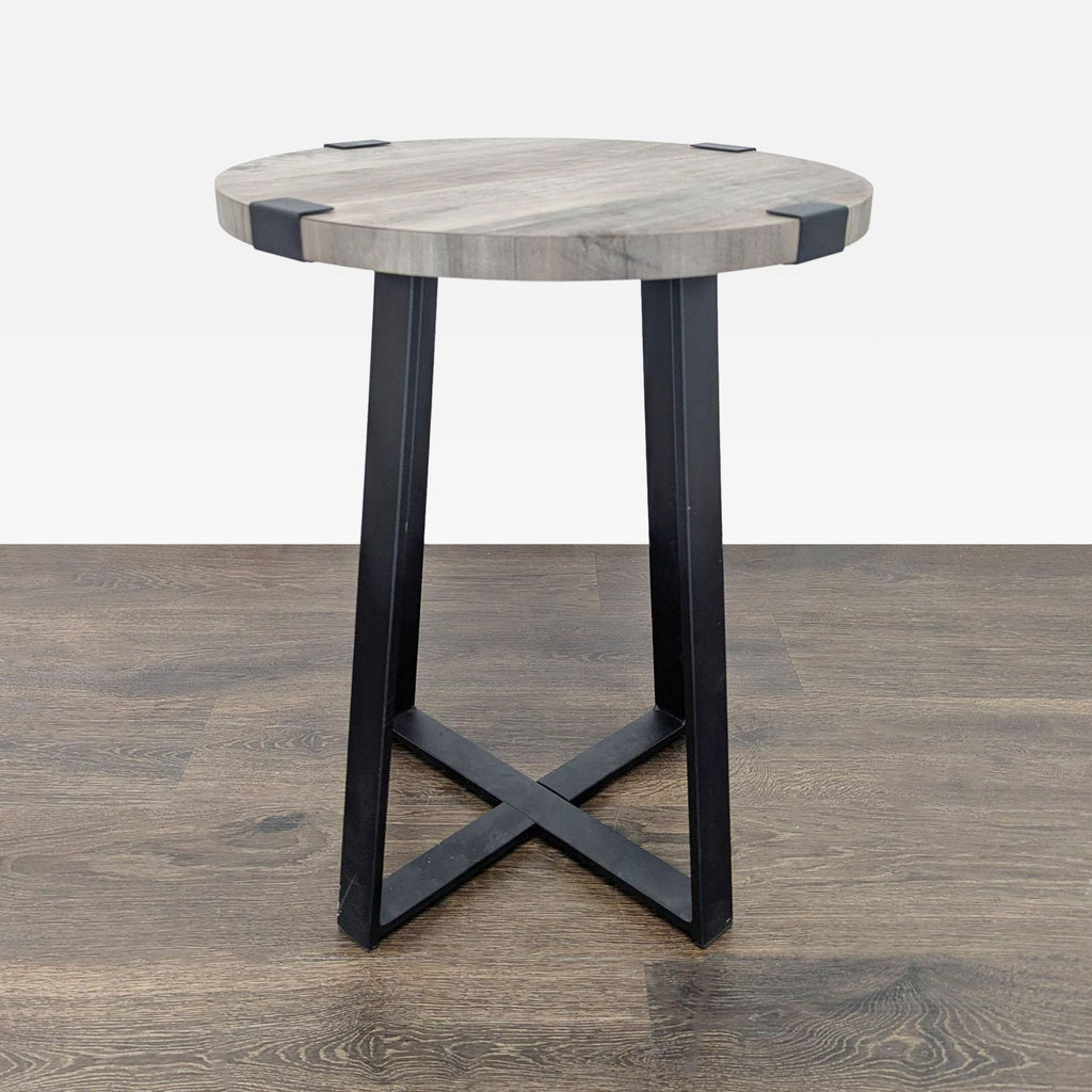 1. Modern Walker Edison side table featuring a sleek design and convenient lower storage shelf.  