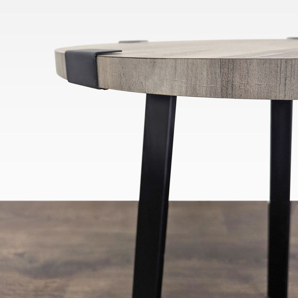 2. Compact console table by Walker Edison, ideal for entryways, with an open bottom shelf for decor or storage.  