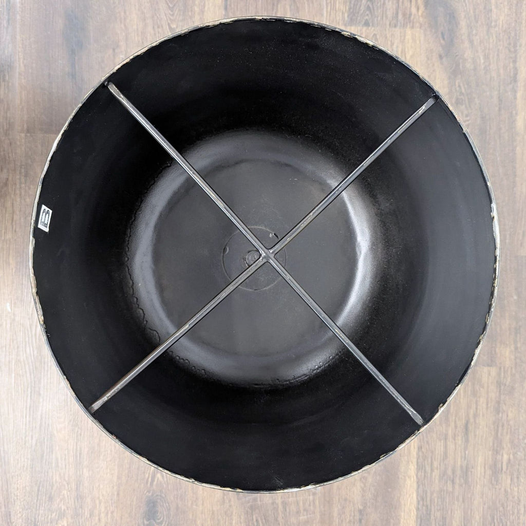 Metal Accent Table with Removable Marble Top