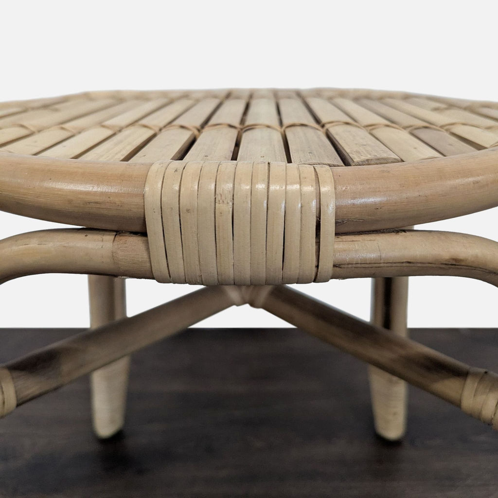 Pair of Small Rattan Stools
