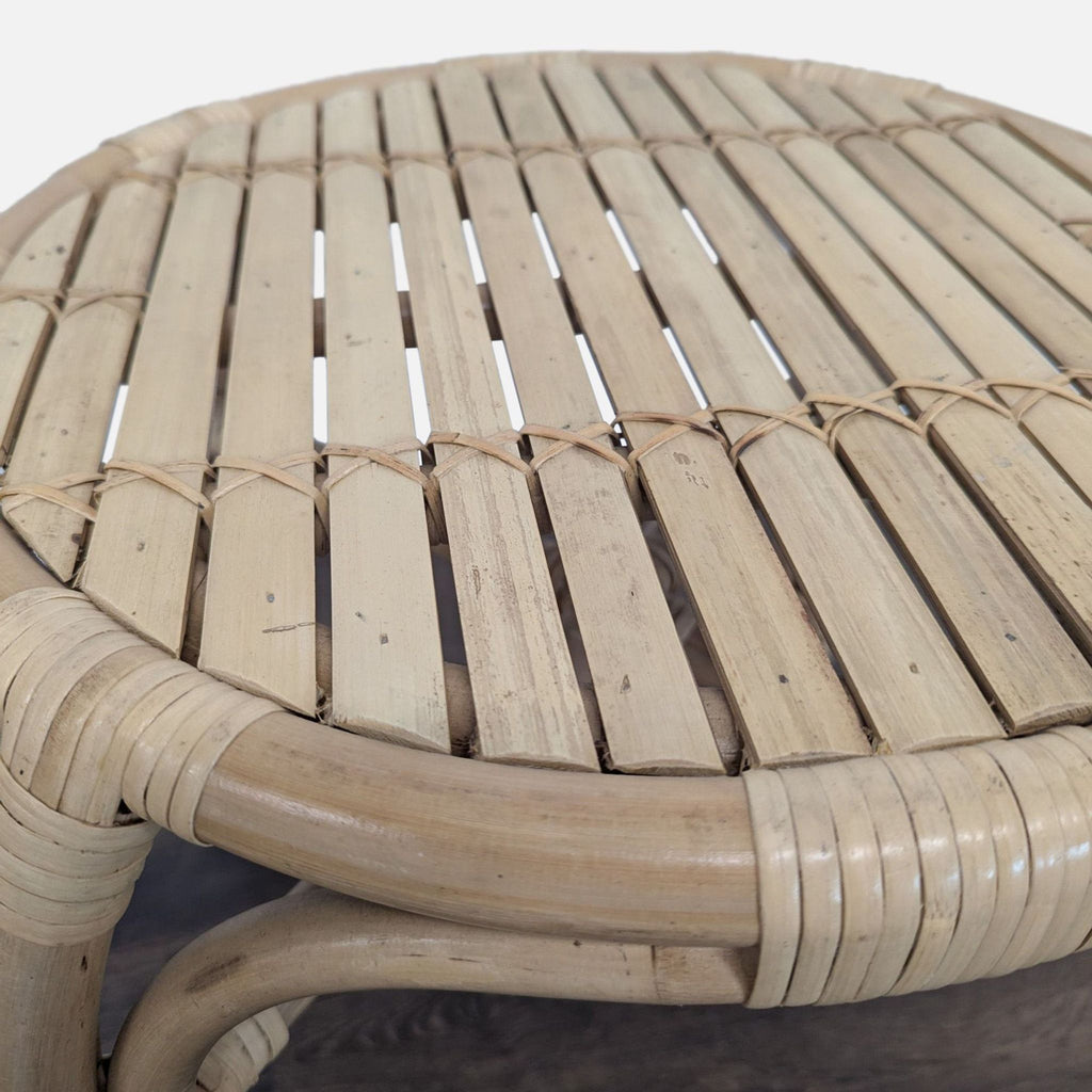 Pair of Small Rattan Stools