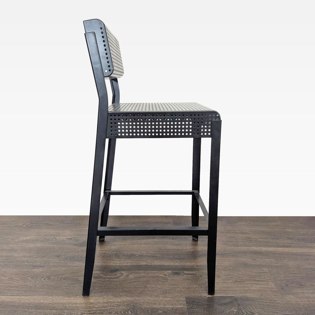 Pair of Ikea Metal Bar Stools