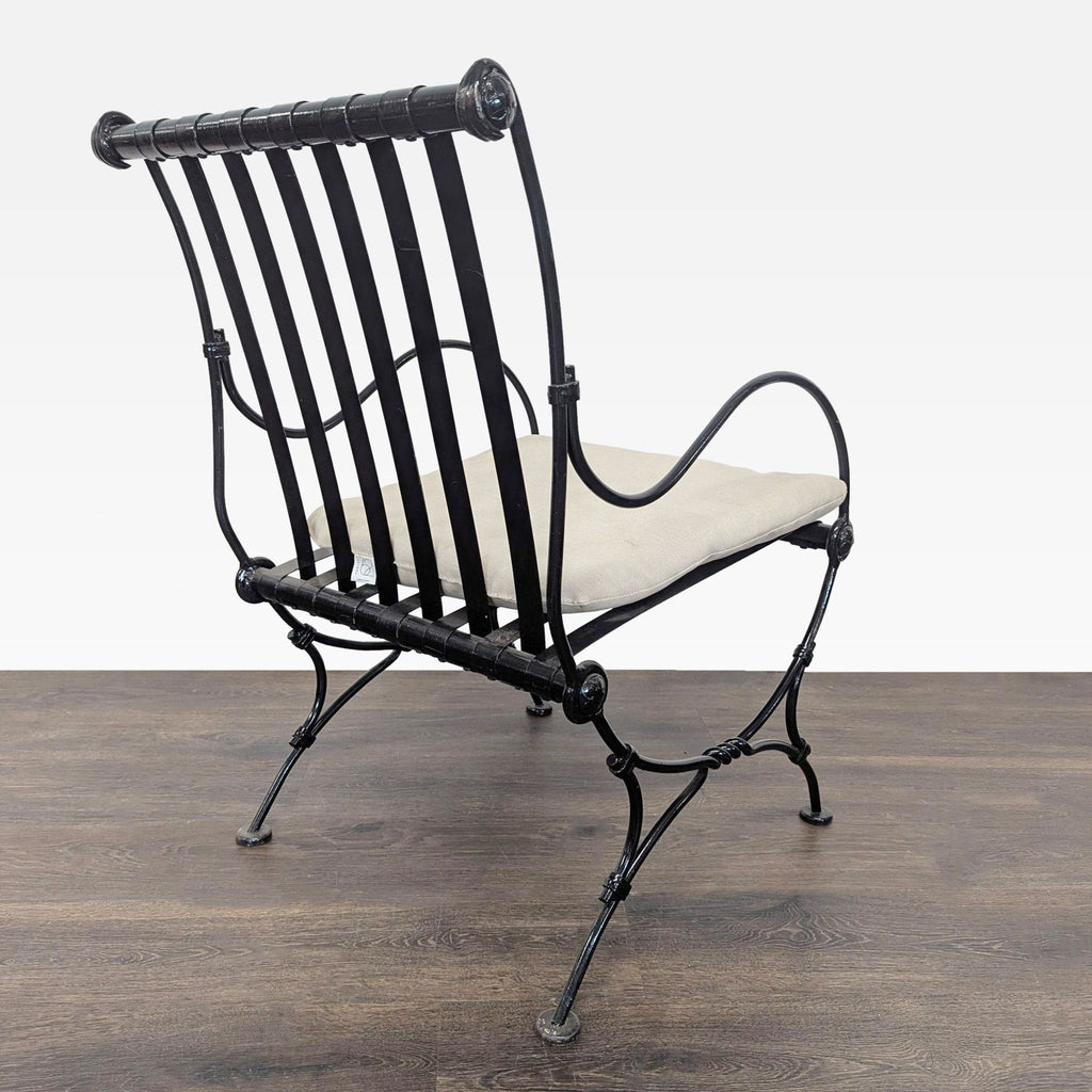 Project 62 Black Metal Lounge Chair with Cushion