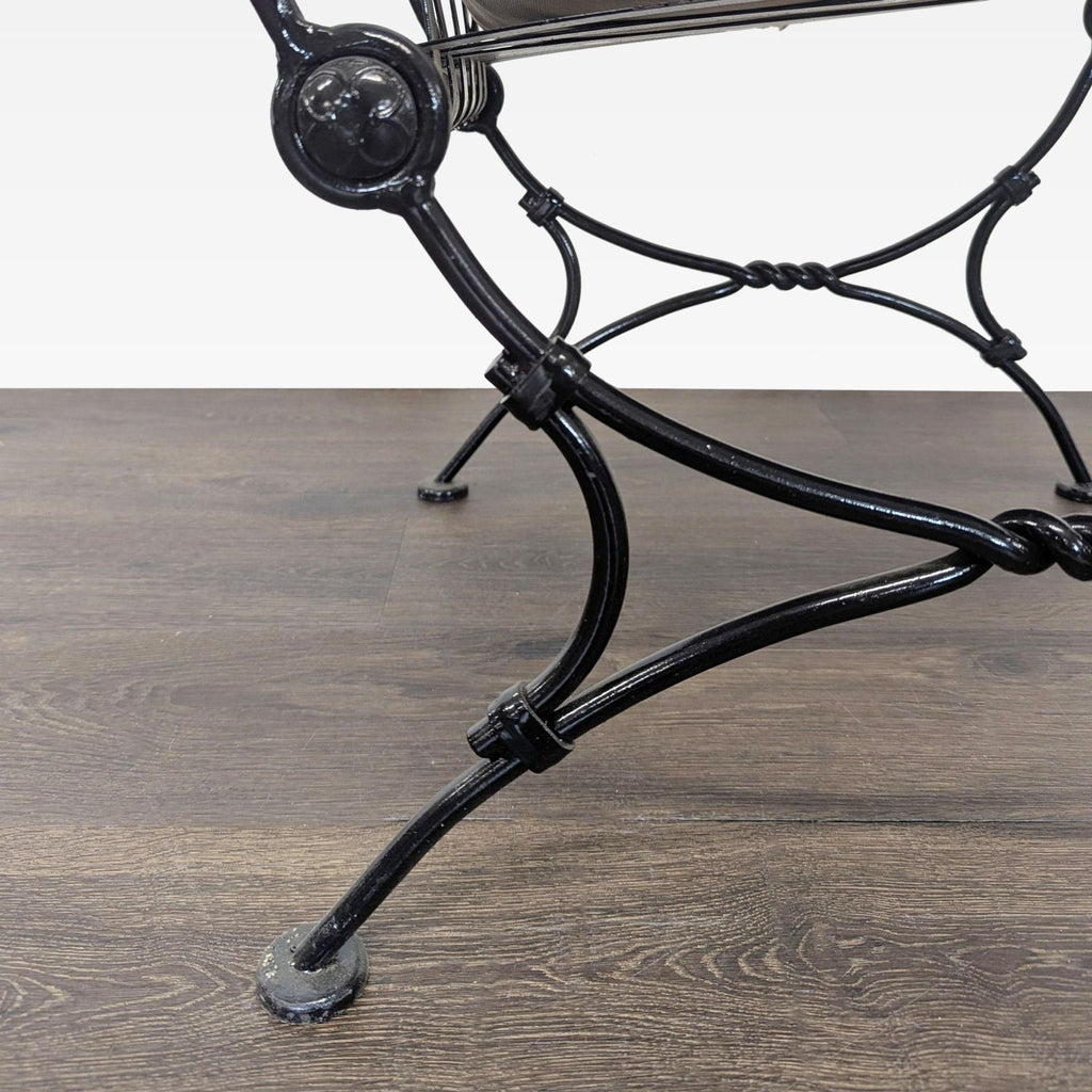 Project 62 Black Metal Lounge Chair with Cushion