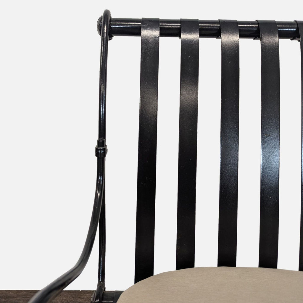 Project 62 Black Metal Lounge Chair with Cushion