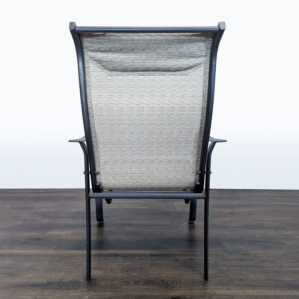 Set of 2 Outdoor Patio Chairs with Metal Frame and Mesh Seat