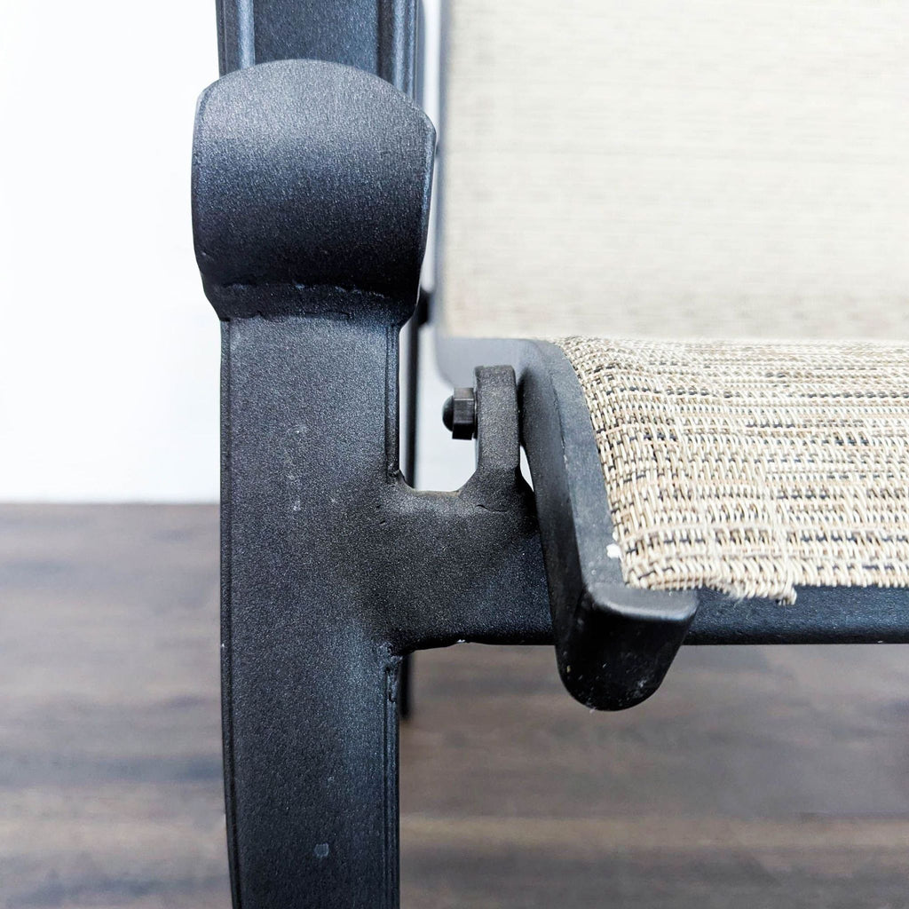 Set of 2 Outdoor Patio Chairs with Metal Frame and Mesh Seat
