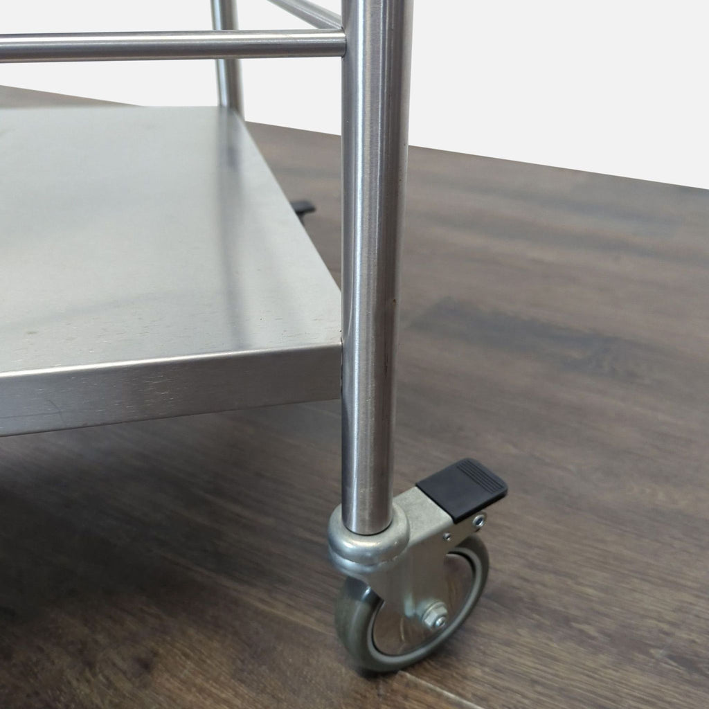 Stainless Steel Kitchen Utility Cart with Wheels and 3 Shelves