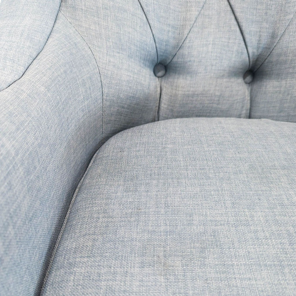 Madison Park Light Blue Tufted Lounge Chair