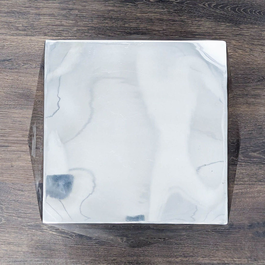 Geometric Metal Accent Table
