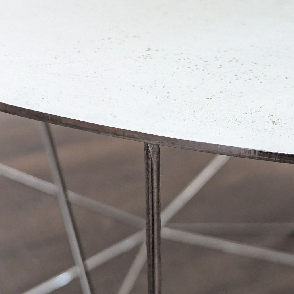 West Elm Chrome Wire Table
