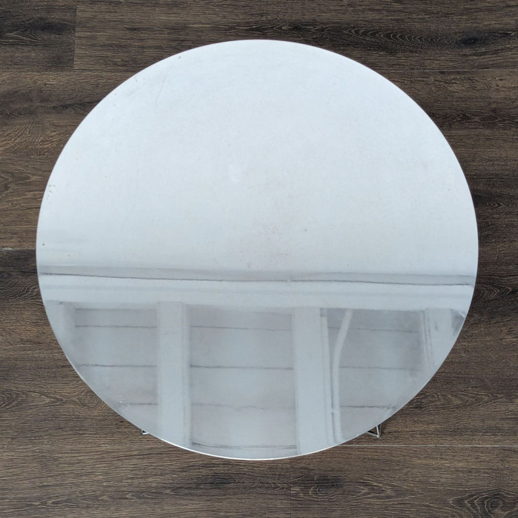 West Elm Chrome Wire Table