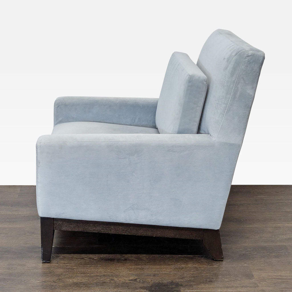 West Elm Gray Lounge Chair with Dark Wood Legs - Accepted Offer (10.31% discount)