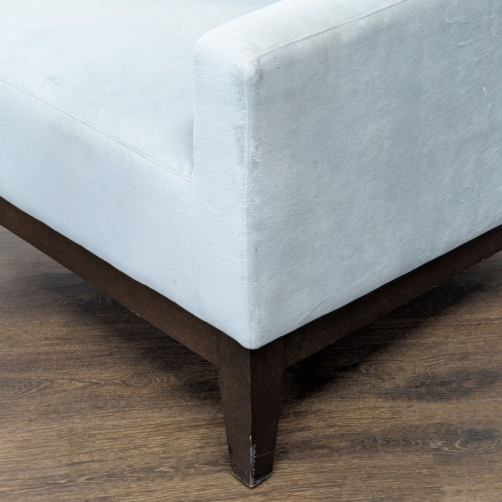 West Elm Gray Lounge Chair with Dark Wood Legs - Accepted Offer (10.31% discount)
