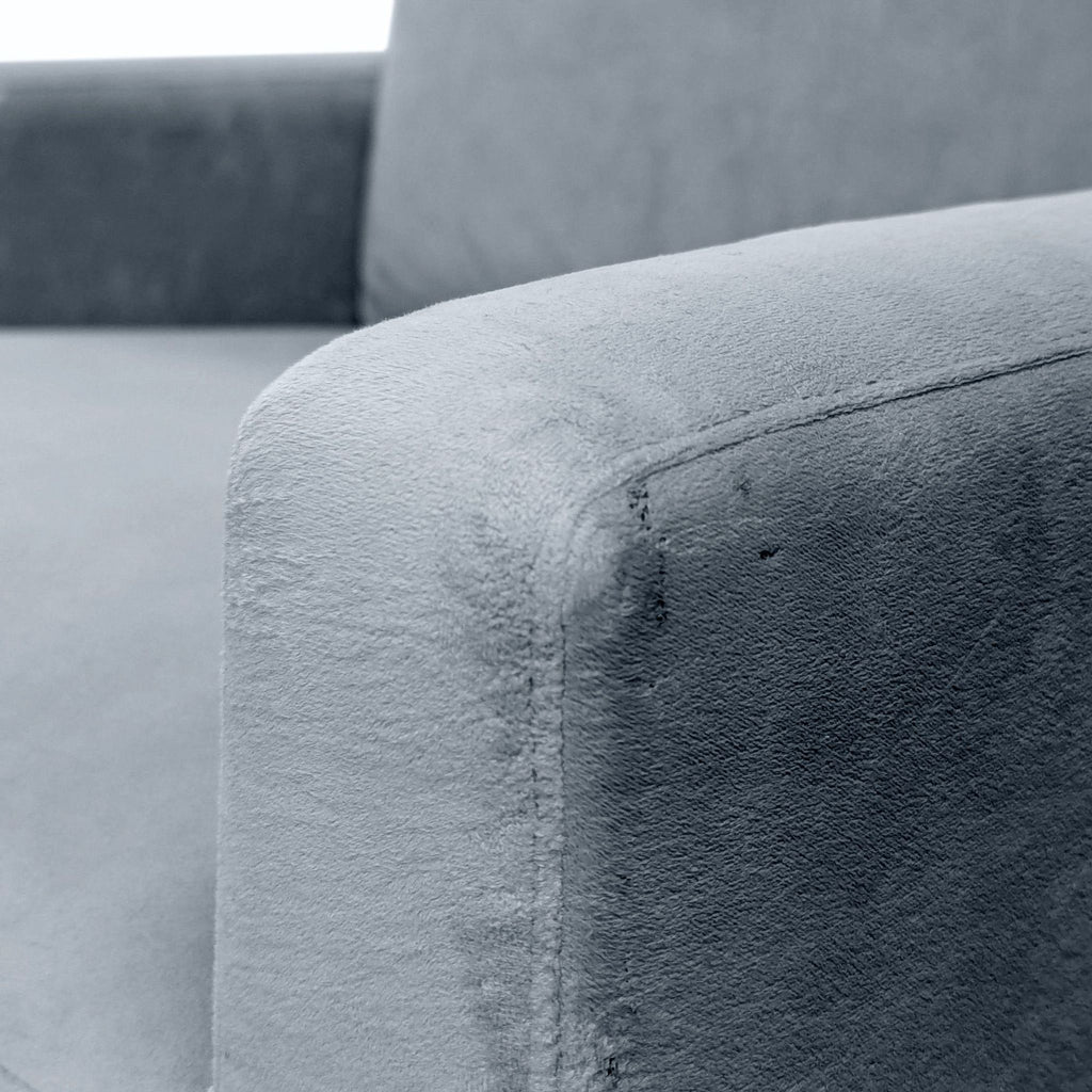 West Elm Gray Lounge Chair with Dark Wood Legs - Accepted Offer (10.31% discount)