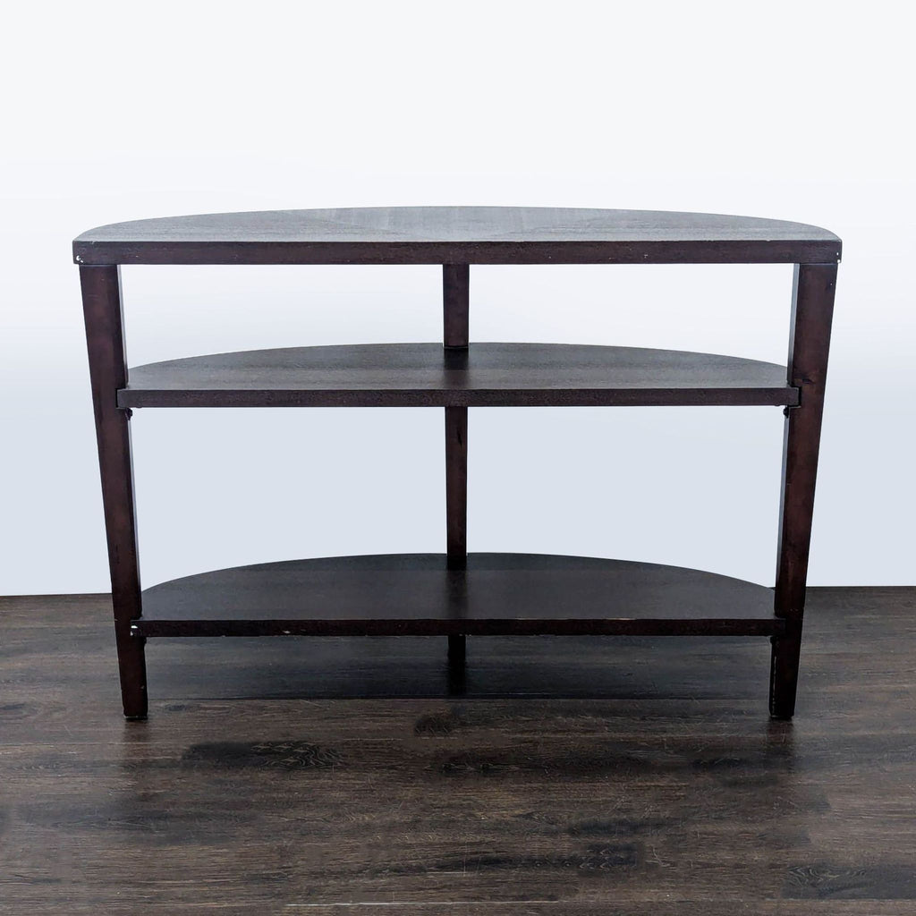 Three Tier Demilune Console Table