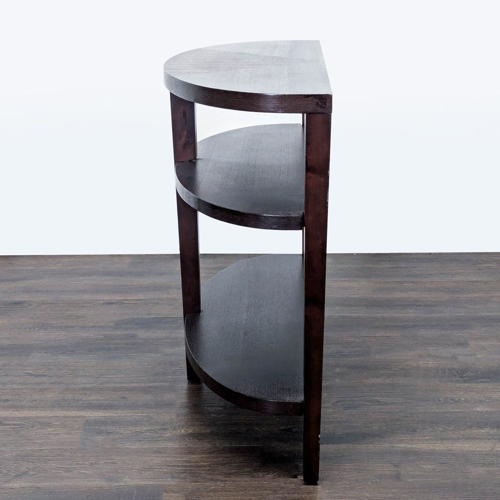 Three Tier Demilune Console Table