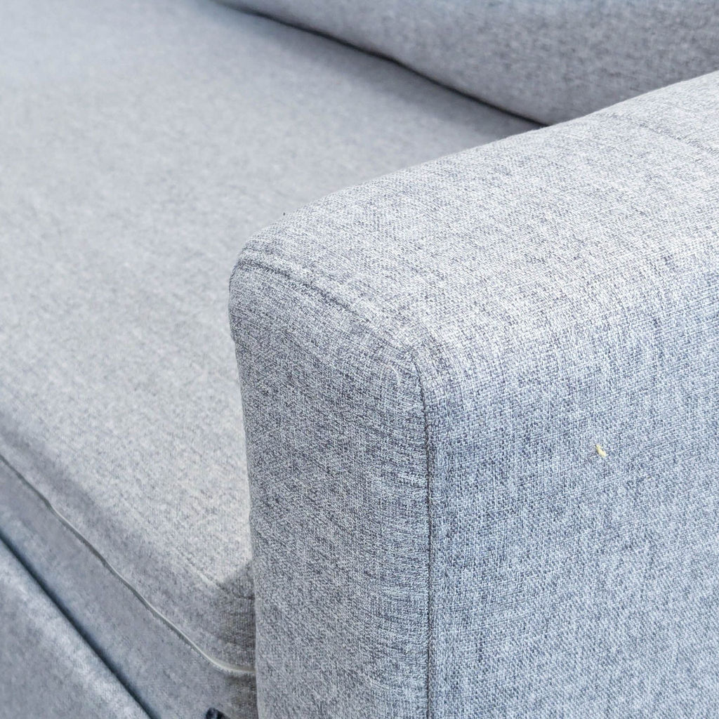 Modern Light Gray Sleeper Sofa with Pull-Out Bed