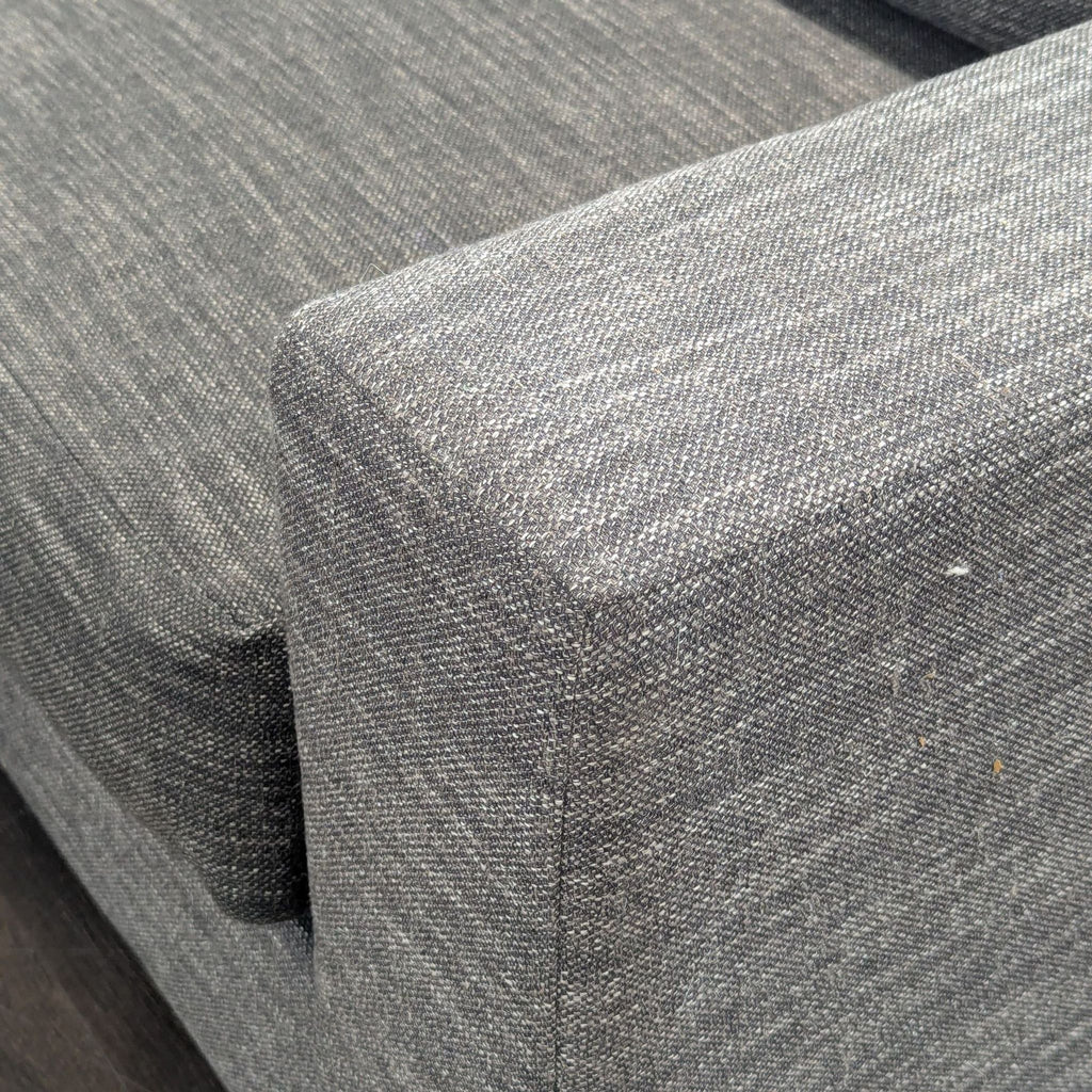 West Elm Urban Modern Gray Fabric Sectional Sofa - Spacious and Comfortable - Accepted Offer (16.90% discount)