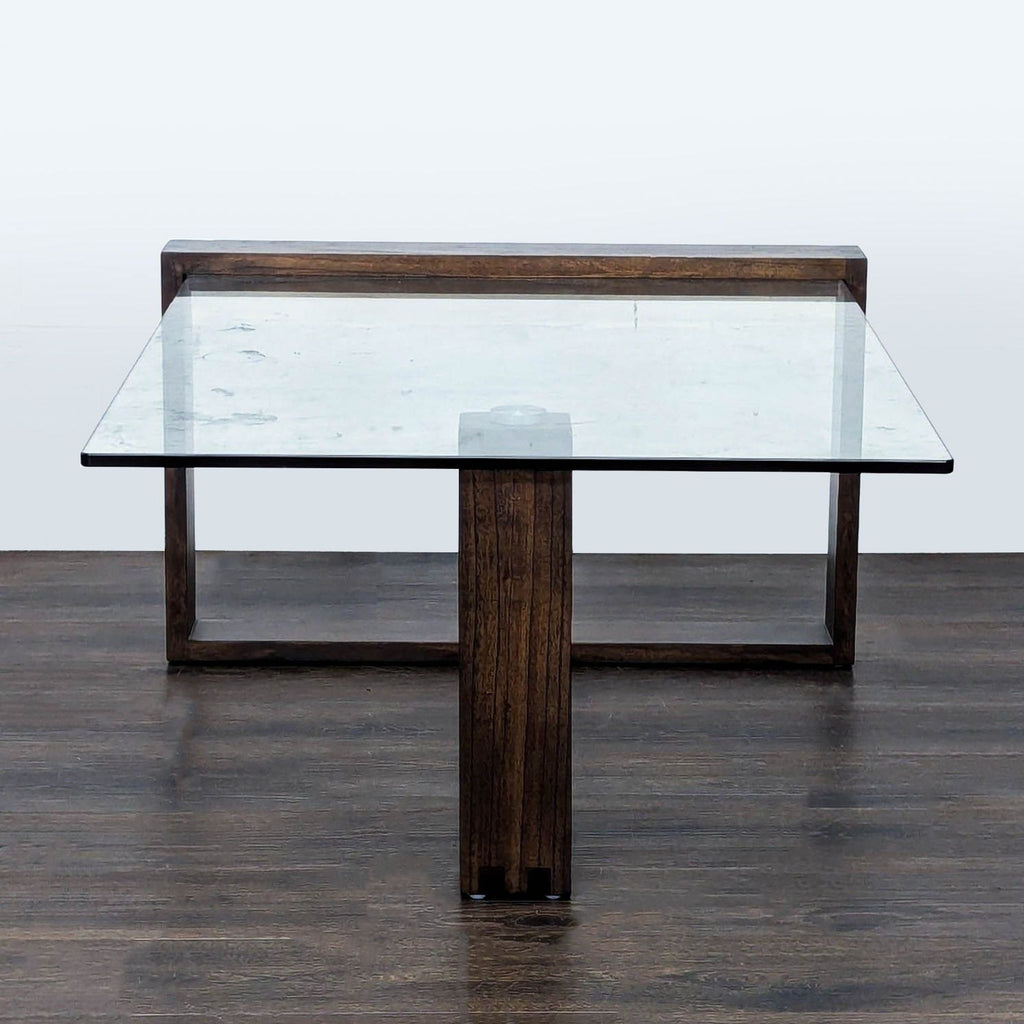 Living Spaces Nola Brown Rectangular Coffee Table