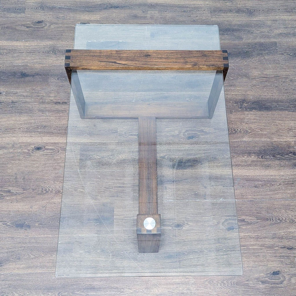 Living Spaces Nola Brown Rectangular Coffee Table