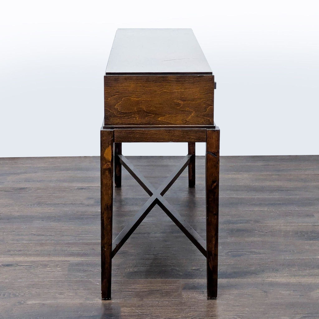 Three Drawer Wood Console Table