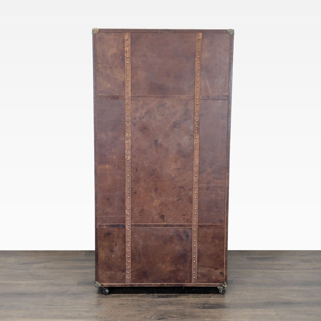Restoration Hardware Mayfair Vintage-Style Office Trunk Cabinet with Storage and Drawers
