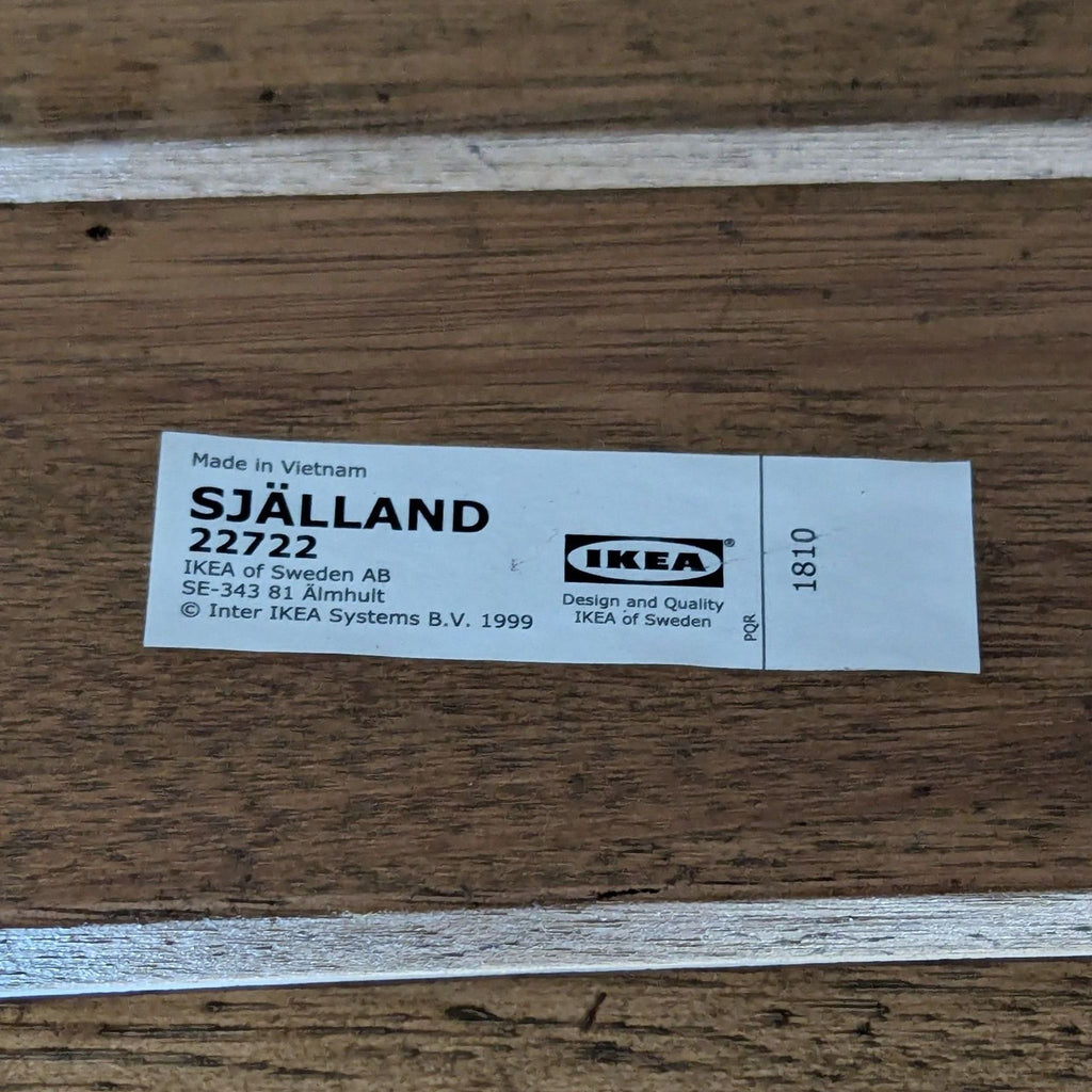 Ikea Själland Modern Outdoor/Indoor Chair with Metal Frame and Wood Panels