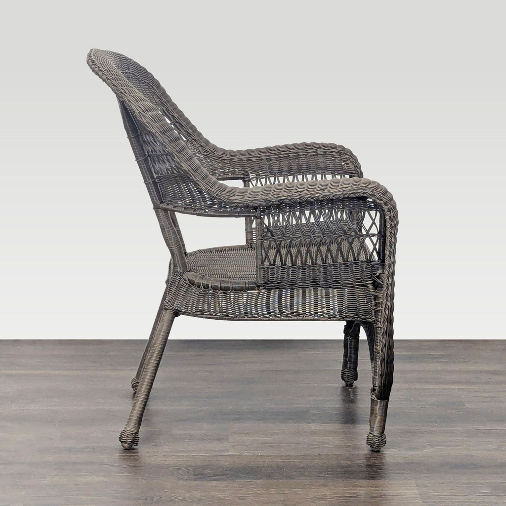 Classic Brown Wicker Outdoor Arm Chair - Sturdy and Stylish - Accepted Offer (13.04% discount)