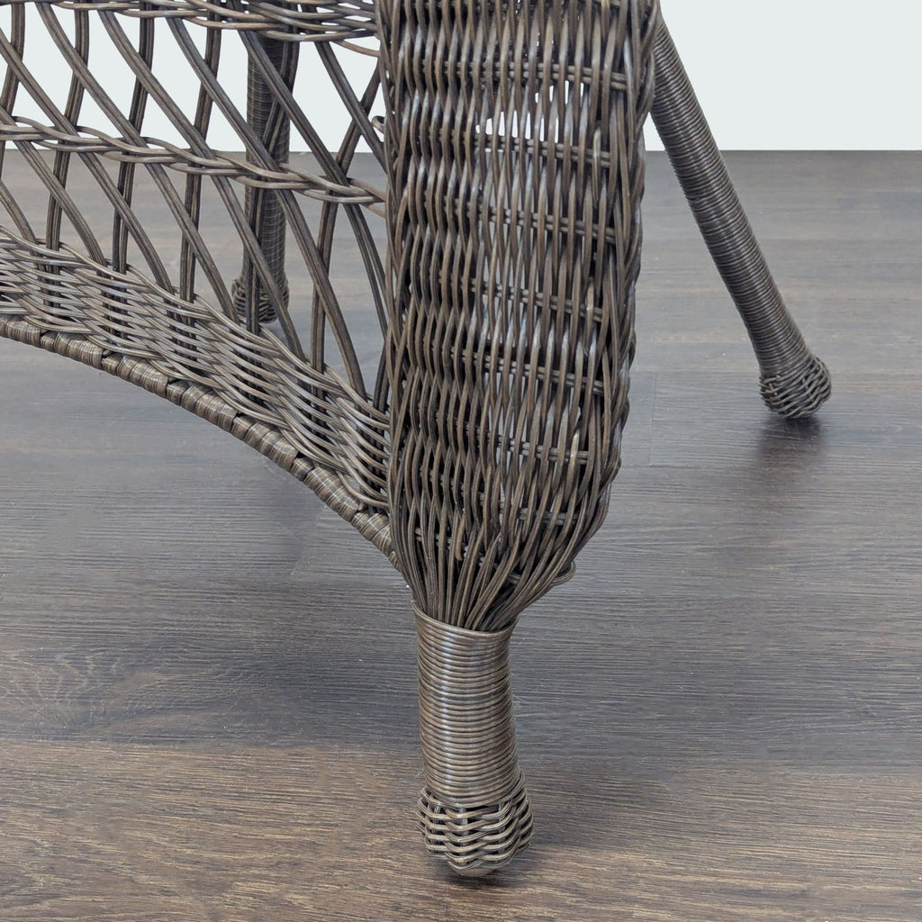 Classic Brown Wicker Outdoor Arm Chair - Sturdy and Stylish - Accepted Offer (13.04% discount)