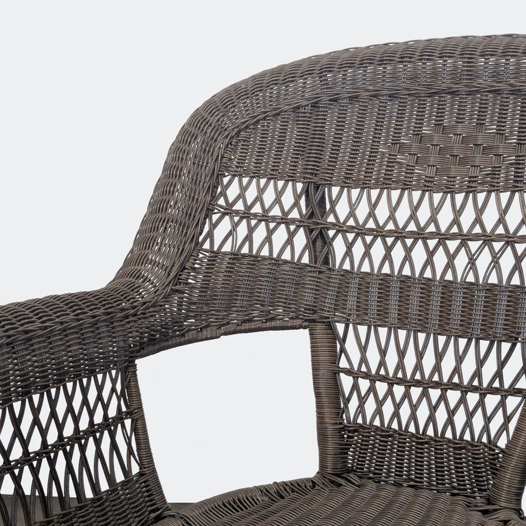 Classic Brown Wicker Outdoor Arm Chair - Sturdy and Stylish - Accepted Offer (13.04% discount)