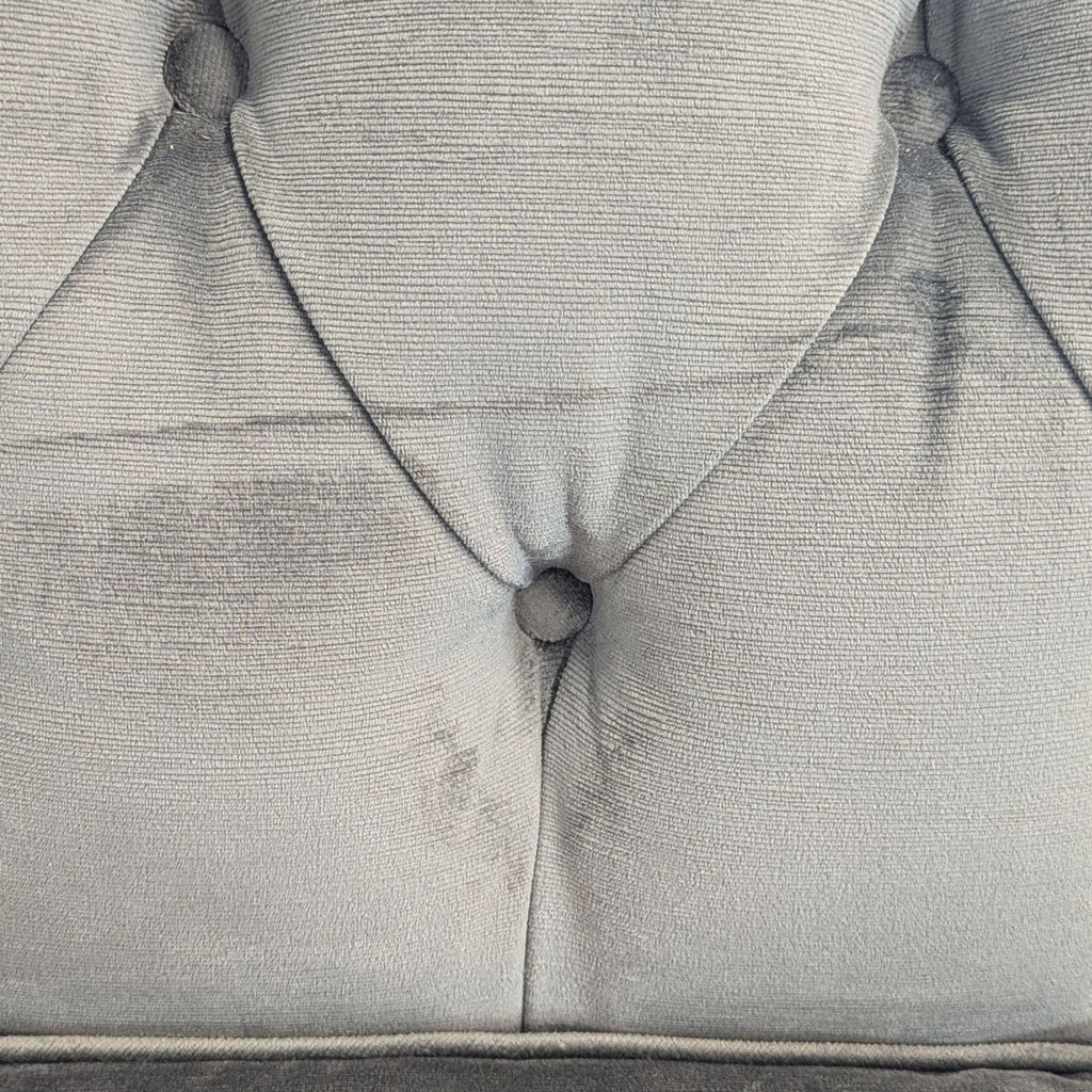Mitchell Gold + Bob Williams Gray Velvet Sleeper Sofa with Tufted Back