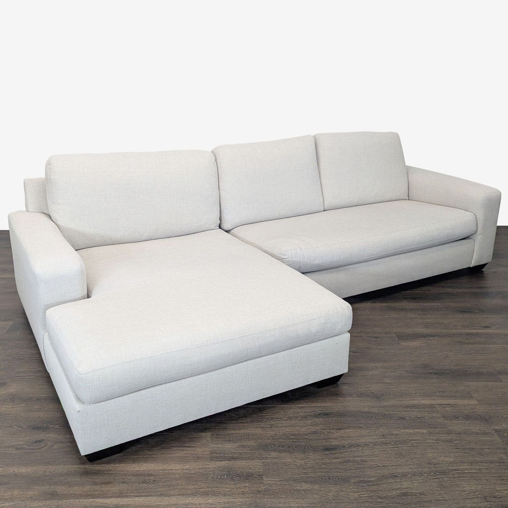 Pottery Barn Big Sur Modern Sectional Sofa with Chaise