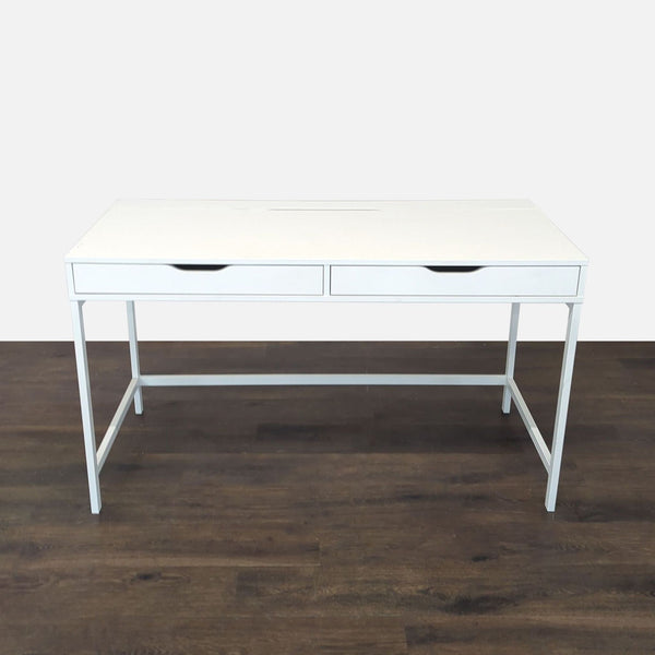 Modern White Desk with Two Drawers and Hidden Storage - Accepted Offer (41.18% discount)