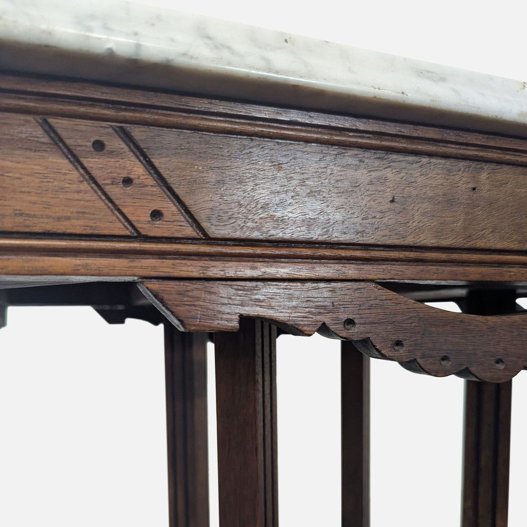 Eastlake Victorian Marble Top Side Table - Accepted Offer (19.03% discount)