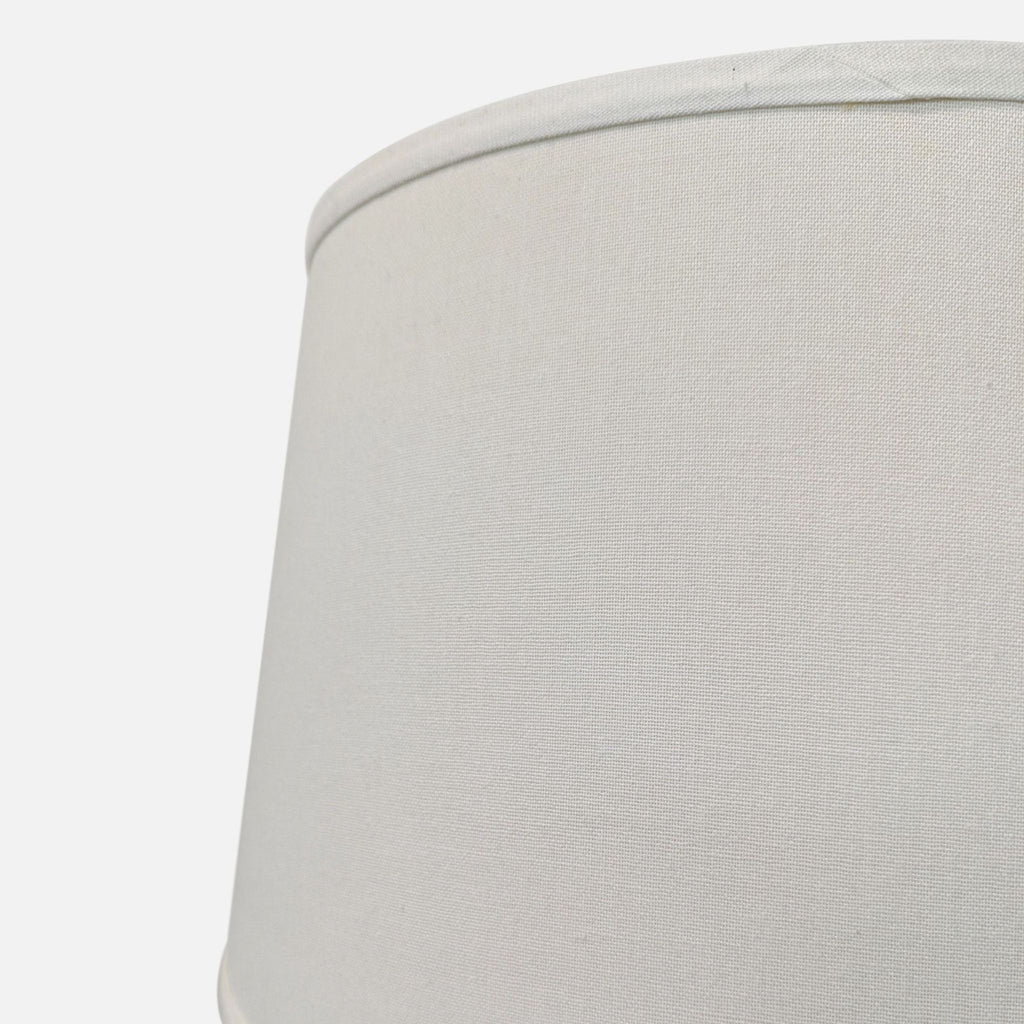 Safavieh Blanche Set of 2 Modern White Ceramic Table Lamps with Drum Shades