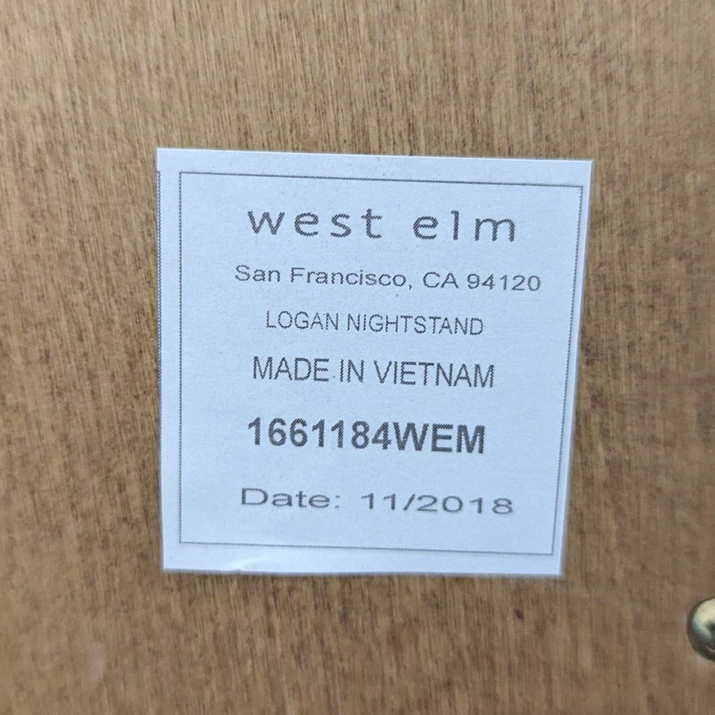 Pair of West Elm Logan Nightstands - Accepted Offer (16.47% discount)