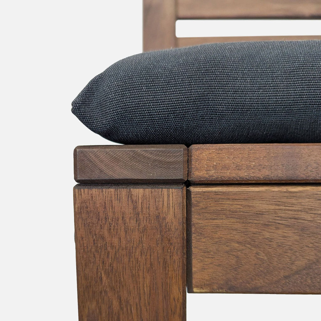 Wood Ladderback Bar Stool with Cushion
