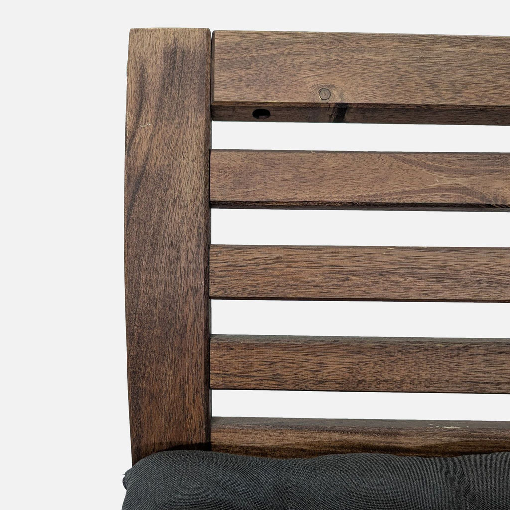 Wood Ladderback Bar Stool with Cushion