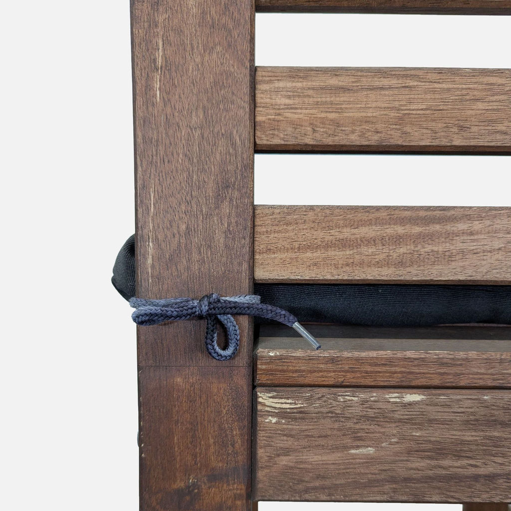 Wood Ladderback Bar Stool with Cushion