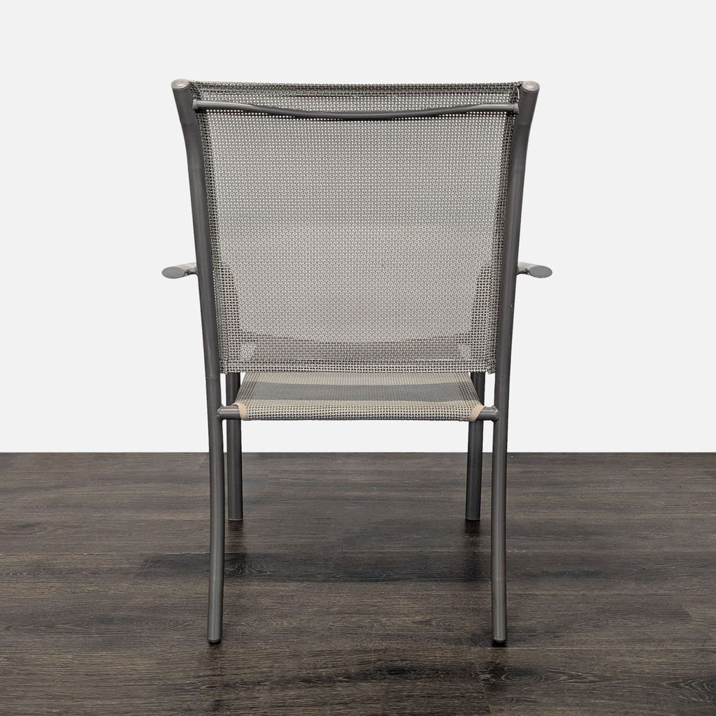 Set of 6 Modern Outdoor Chairs with Armrests