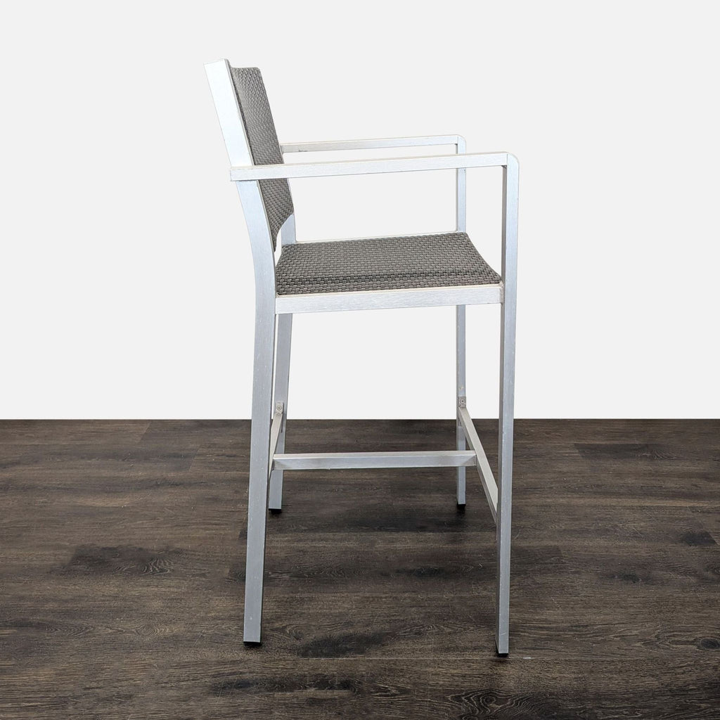 Christopher Knight Home Cape Coral Set of 4 Modern Wicker Bar Stools with Metal Frame