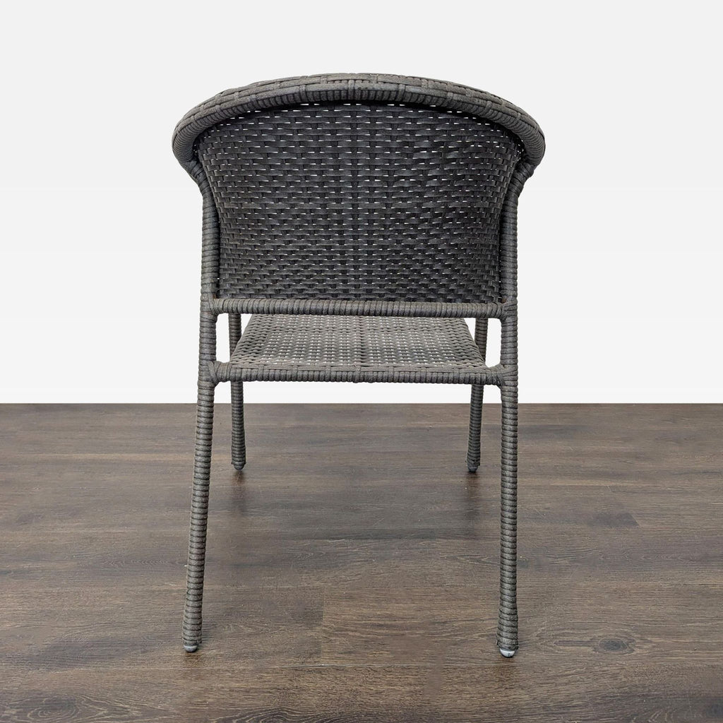 Set of 4 Woven Stackable Patio Chairs