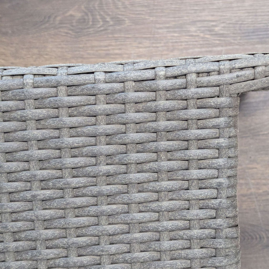 Set of 4 Woven Stackable Patio Chairs