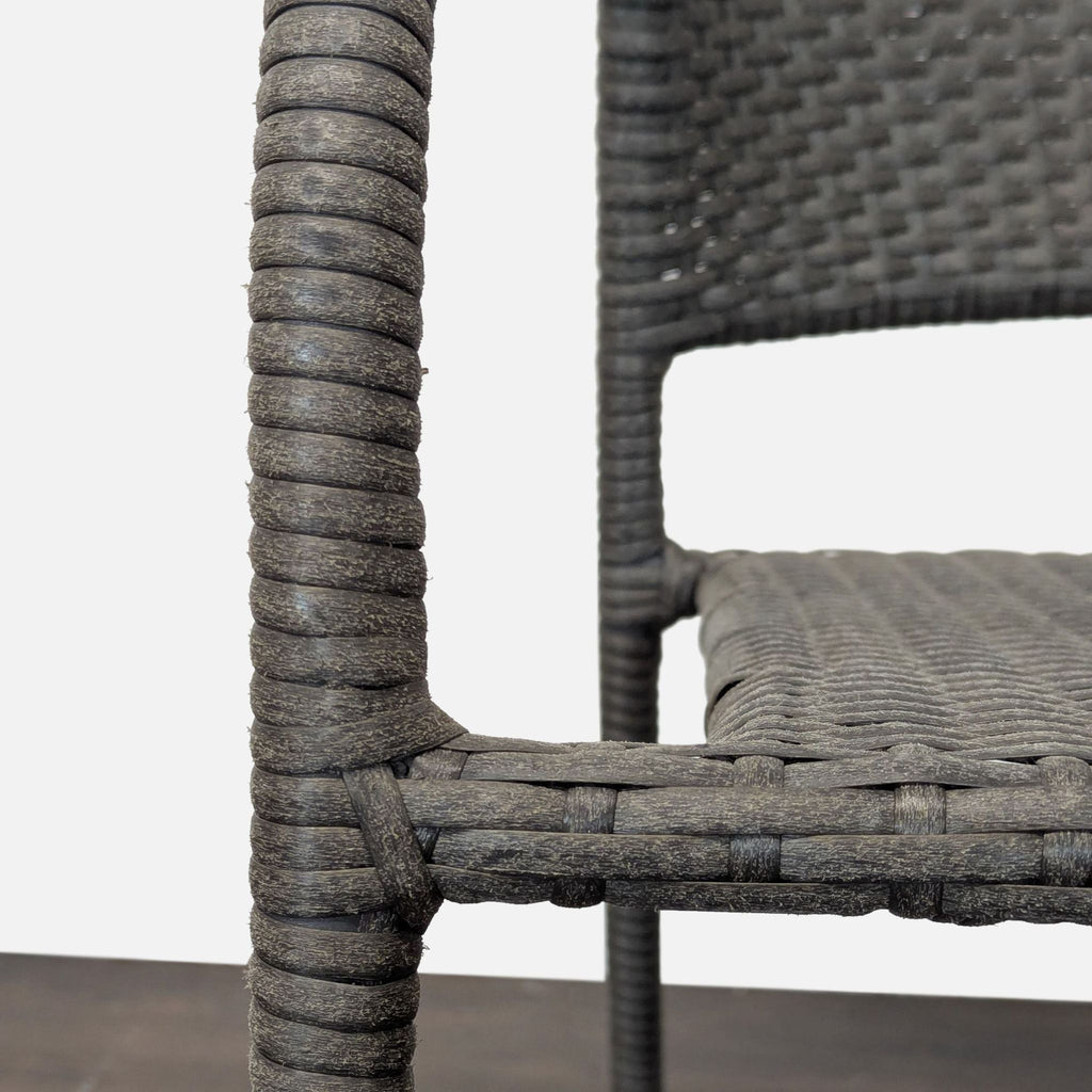 Set of 4 Woven Stackable Patio Chairs