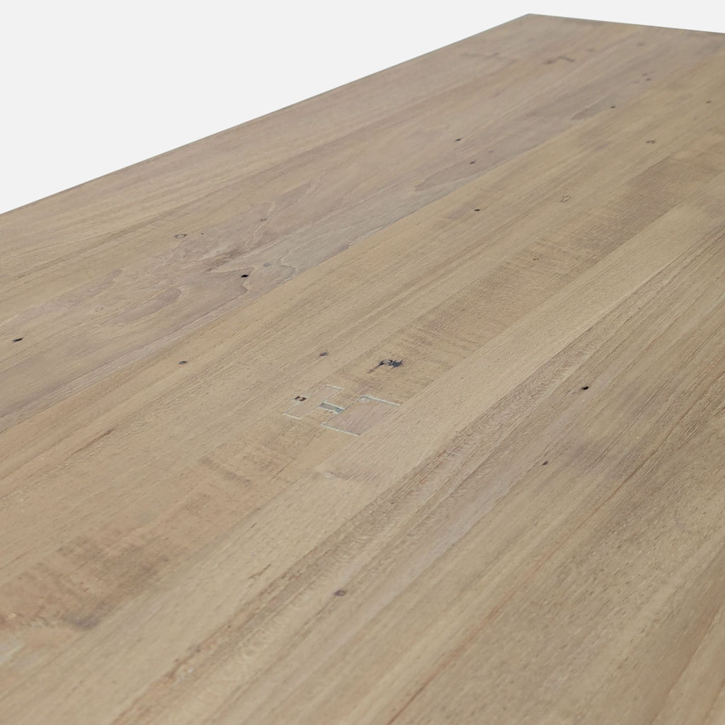 EQ3 Modern Minimalist Wood Coffee Table with Black Metal Legs