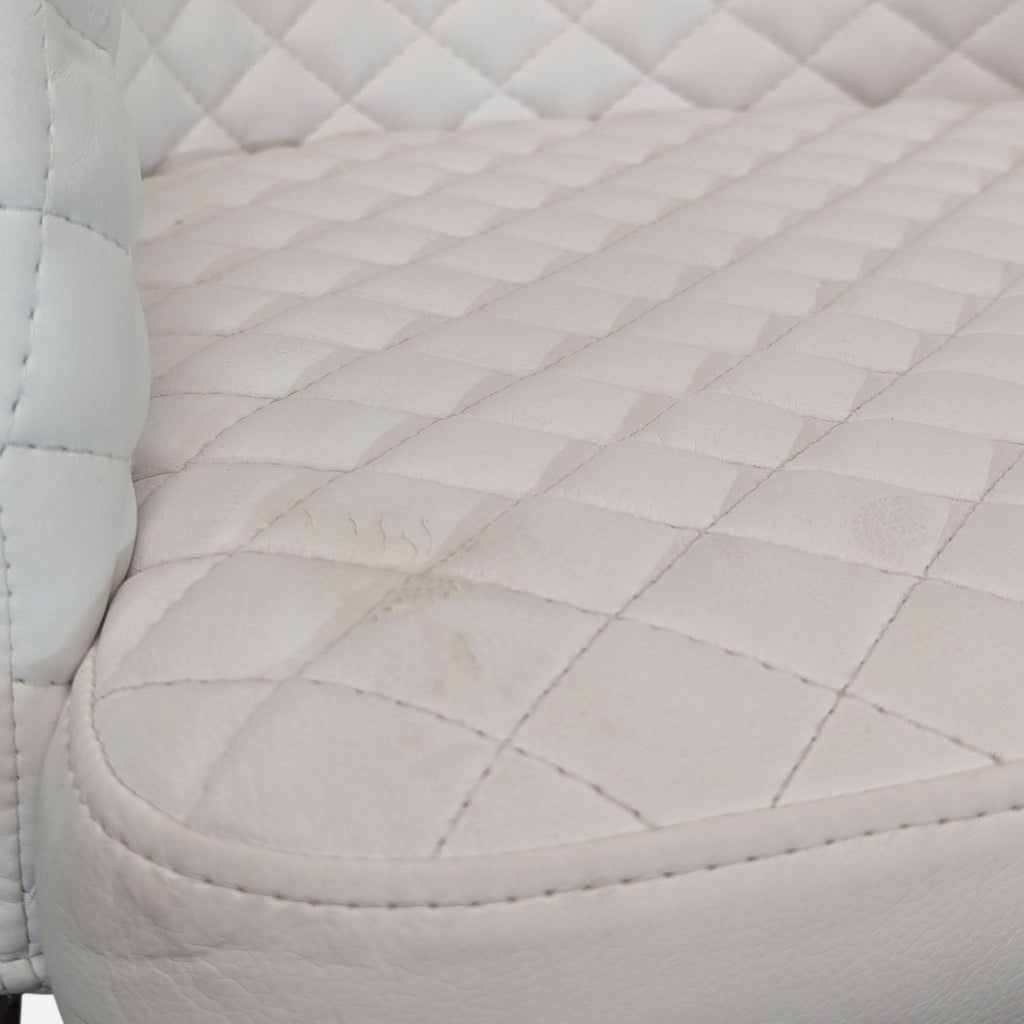 Set of Six Moe's Home Collection Quilted Dining Armchairs